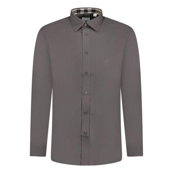Burberry Men’s Cambridge Button-down Long Sleeve Shirt Stone Grey XXL 8066767